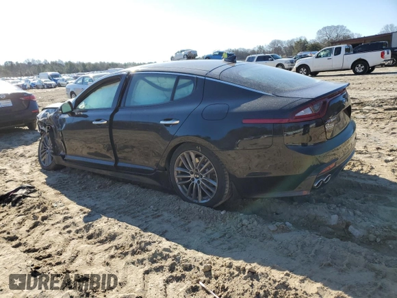 2018 Kia Stinger with VIN KNAE15LA2J6017155, listed as a Copart auction lot 46068735 with 98,295 mi miles and Salvage Title. Bid and sale history available at DreamBid. Image 2.