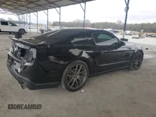 2010 Ford Mustang GT500 with VIN 1ZVBP8JS6A5114864, listed as a Copart auction lot 43198585 with 42,008 mi miles and Salvage title. Bid and sale history available at DreamBid. Image 3.