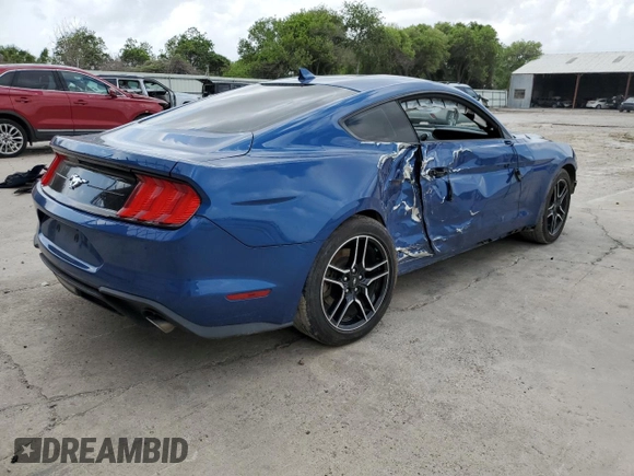 2022 Ford Mustang EcoBoost with VIN 1FA6P8TH7N5110260, listed as a Copart auction lot 54496815 with 69,210 mi miles and Salvage title. Bid and sale history available at DreamBid. Image 3.