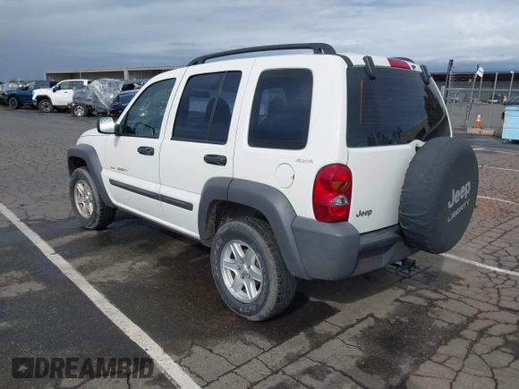 2002 Jeep Liberty Sport with VIN 1J4GL48K92W268896, listed as a IAAI auction lot 41915144 with 102,706 mi miles. Bid and sale history available at carsss.com. Image 3.
