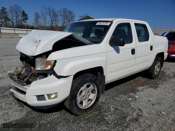 2010 Honda Ridgeline RT with VIN 5FPYK1F21AB003124, listed as a Copart auction lot 46616705 with 133,915 mi miles and Salvage Title. Bid and sale history available at carsss.com. Image 1.