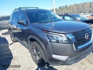 2024 Nissan Pathfinder SV with VIN 5N1DR3BA0RC228960, listed as a IAAI auction lot 41785511 with 18,498 mi miles. Bid and sale history available at carsss.com. Image 1.