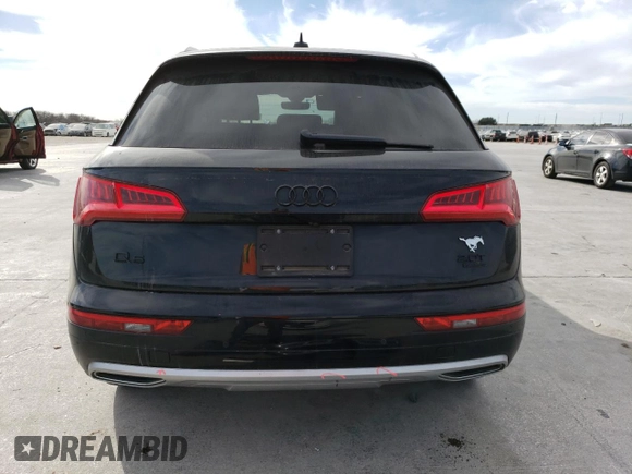 2018 Audi Q5 Premium Plus with VIN WA1BNAFY2J2137003, listed as a Copart auction lot 37217023 with 54,105 mi miles. Bid and sale history available at carsss.com. Image 6.