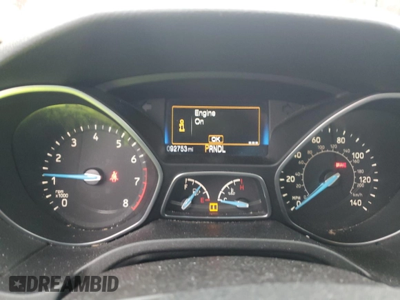 2017 Ford Focus SE with VIN 1FADP3K2XHL247944, listed as a Copart auction lot 51992445 with 92,753 mi miles and Salvage Title. Bid and sale history available at carsss.com. Image 9.