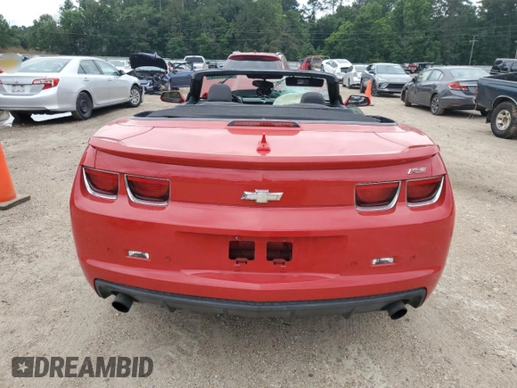 2011 Chevrolet Camaro 1LT with VIN 2G1FB3DD1B9192596, listed as a Copart auction lot 56695035 with Not provided miles and Salvage title. Bid and sale history available at DreamBid. Image 6.
