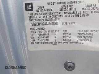 2007 Saturn Outlook XE z VIN 5GZER13747J141828, wystawiony jako IAAI lot #41324550 z przebiegiem Nie podano mil oraz . Historia ofert i sprzedaży dostępna na DreamBid. Obrazek 9.
