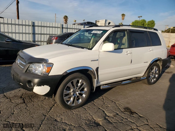 2006 Toyota Highlander Hybrid with VIN JTEDW21A760015506, listed as a Copart auction lot 85348294 with 0 mi miles and Non Repairable. Bid and sale history available at carsss.com. Image 1.