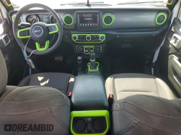2023 Jeep Wrangler Willys with VIN 1C4HJXDN5PW510494, listed as a Copart auction lot 51673795 with 19,371 mi miles and Non Repairable. Bid and sale history available at DreamBid. Image 8.