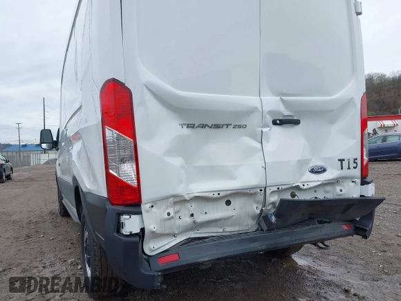 2022 Ford Transit Cargo with VIN 1FTBR1C88NKA04802, listed as a IAAI auction lot 41962182 with 50,454 mi miles and . Bid and sale history available at DreamBid. Image 6.
