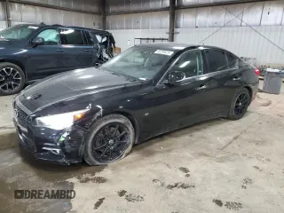 2015 Infiniti Q50 Premium with VIN JN1BV7AR5FM405808, listed as a Copart auction lot 46289625 with 110,441 mi miles and Salvage Title. Bid and sale history available at carsss.com. Image 1.