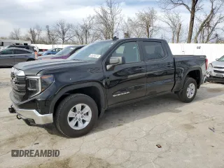 2024 GMC Sierra 1500 Pro with VIN 3GTUUAED2RG404000, listed as a Copart auction lot 49384675 with 7,576 mi miles and Salvage Title. Bid and sale history available at carsss.com. Image 1.