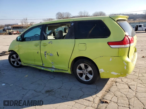 2013 Toyota Sienna L with VIN 5TDZK3DC7DS289422, listed as a Copart auction lot 87951105 with 183,949 mi miles and Salvage Title. Bid and sale history available at carsss.com. Image 2.