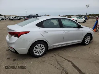 2022 Hyundai Accent SEL with VIN 3KPC24A61NE157357, listed as a Copart auction lot 72970402 with 9,604 mi miles. Bid and sale history available at carsss.com. Image 3.