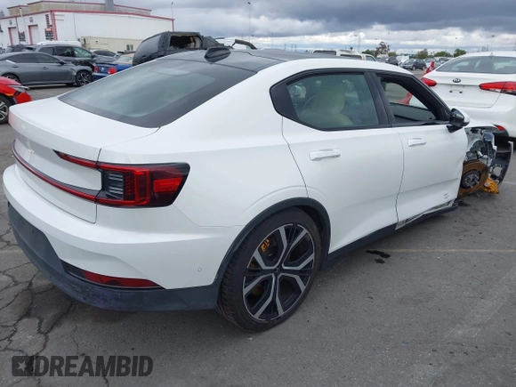 2022 Polestar 2 with VIN LPSED3KA3NL051850, listed as a IAAI auction lot 41764177 with 49,200 mi miles. Bid and sale history available at carsss.com. Image 4.