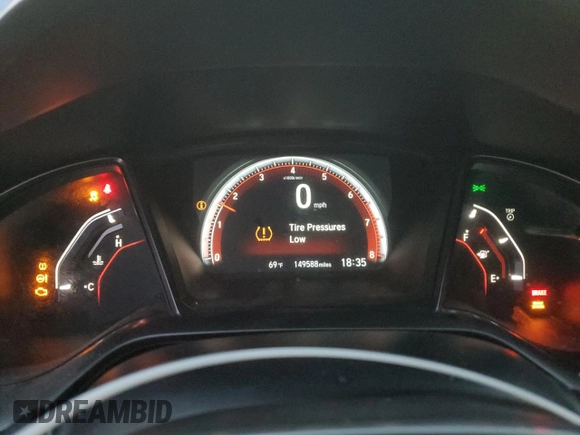 2017 Honda Civic Si with VIN 2HGFC3A55HH754856, listed as a Copart auction lot 46654685 with 149,588 mi miles and Salvage Title. Bid and sale history available at DreamBid. Image 9.