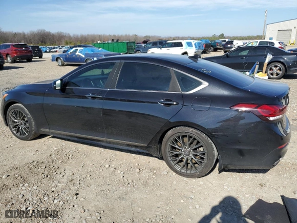 2018 Genesis G80 3.3T Sport with VIN KMHGN4JB3JU243539, listed as a Copart auction lot 43653695 with 81,008 mi miles and Salvage Title. Bid and sale history available at carsss.com. Image 2.