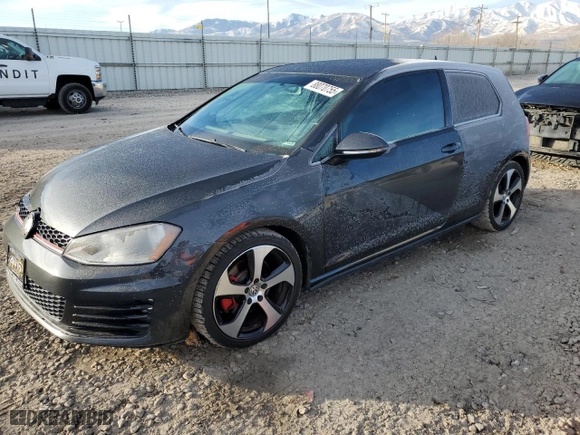 2015 Volkswagen Golf GTI S with VIN 3VWTT7AU0FM074603, listed as a Copart auction lot 88070755 with 112,385 mi miles and Salvage Title. Bid and sale history available at carsss.com. Image 1.