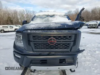 2024 Nissan Titan XD PRO-4X with VIN 1N6AA1FB1RN112626, listed as a Copart auction lot 81987324 with 0 mi miles and Salvage Title. Bid and sale history available at carsss.com. Image 5.