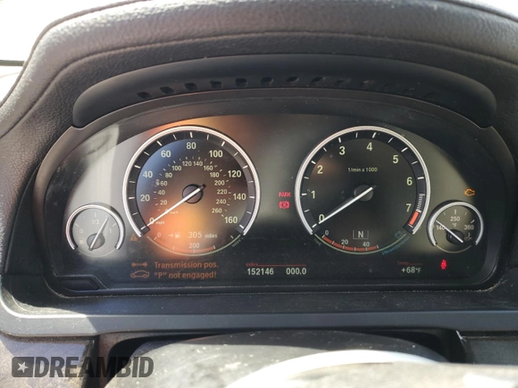 2012 BMW 7 Series 750Li xDrive with VIN WBAKC8C59CC437338, listed as a Copart auction lot 52570505 with 152,146 mi miles and Clean title. Bid and sale history available at DreamBid. Image 9.
