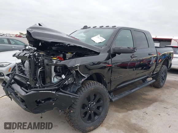 2024 Ram 2500 Laramie with VIN 3C6UR5NL6RG279140, listed as a IAAI auction lot 42042715 with 1,538 mi miles and . Bid and sale history available at DreamBid. Image 18.