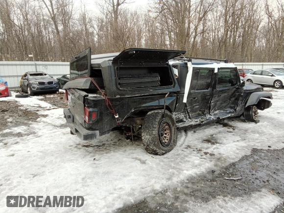 2021 Jeep Gladiator Willys with VIN 1C6HJTAG7ML595714, listed as a Copart auction lot 47096425 with 90,728 mi miles and Salvage Title. Bid and sale history available at carsss.com. Image 3.