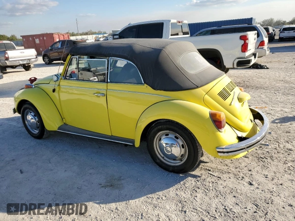 1973 Volkswagen Beetle with VIN 1532316998, listed as a Copart auction lot 83344644 with 1,983 mi miles and Salvage Title. Bid and sale history available at DreamBid. Image 2.