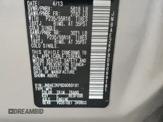 2013 Nissan Quest LE with VIN JN8AE2KP8D9069181, listed as a Copart auction lot 51797575 with 150,095 mi miles and Salvage Title. Bid and sale history available at carsss.com. Image 13.