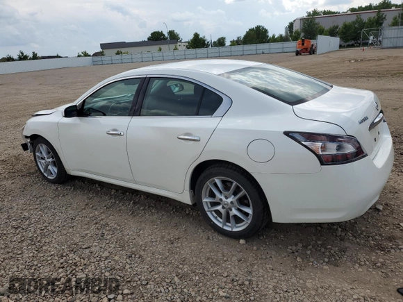 2014 Nissan Maxima S with VIN 1N4AA5AP7EC464943, listed as a Copart auction lot 61249405 with 112,209 mi miles and Salvage title. Bid and sale history available at DreamBid. Image 2.