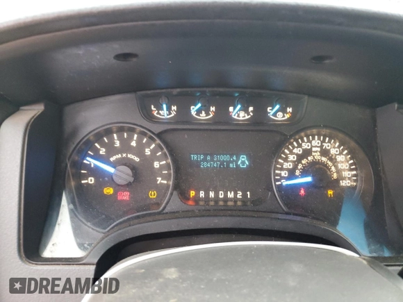 2014 Ford F-150 XL with VIN 1FTFX1CF7EFA77769, listed as a Copart auction lot 84020434 with 284,747 mi miles and Salvage Title. Bid and sale history available at carsss.com. Image 9.