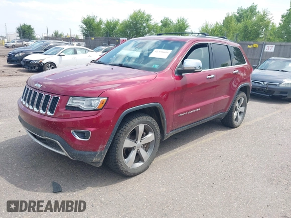 2014 Jeep Grand Cherokee Limited with VIN 1C4RJFBM3EC542576, listed as a IAAI auction lot 42734650 with 177,367 mi miles and . Bid and sale history available at DreamBid. Image 17.