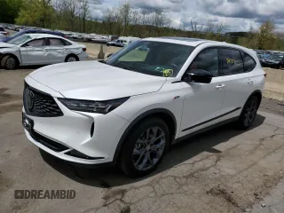 2022 Acura MDX w/A-Spec Package with VIN 5J8YE1H05NL039642, listed as a Copart auction lot 50727033 with 25,359 mi miles. Bid and sale history available at carsss.com. Image 1.
