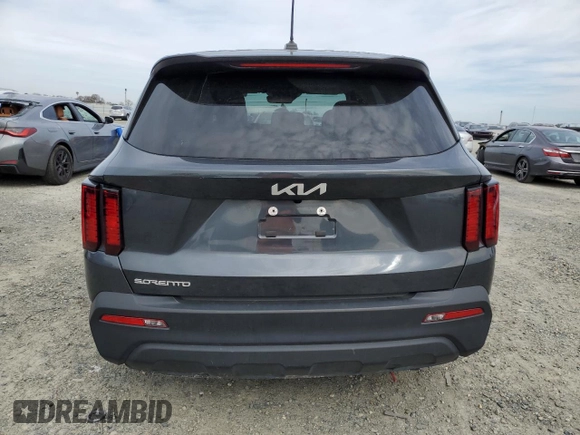 2023 Kia Sorento LX with VIN 5XYRG4LC8PG207160, listed as a Copart auction lot 46538205 with 36,177 mi miles and Salvage Title. Bid and sale history available at carsss.com. Image 6.