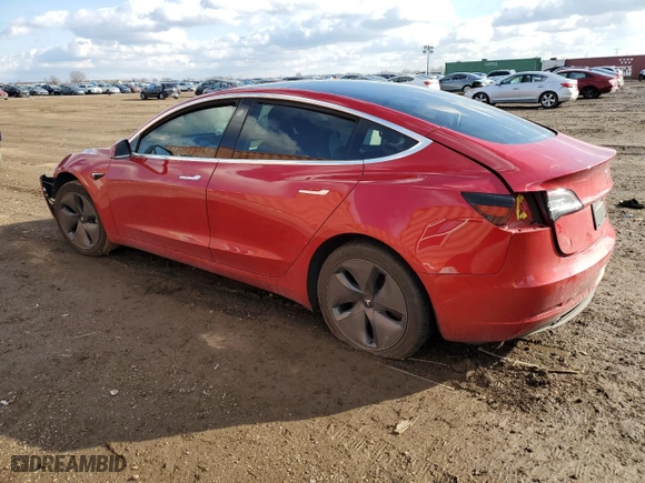 2020 Tesla Model 3 Standard Range Plus with VIN 5YJ3E1EA4LF775073, listed as a Copart auction lot 46344135 with 99,931 mi miles and Salvage Title. Bid and sale history available at carsss.com. Image 2.