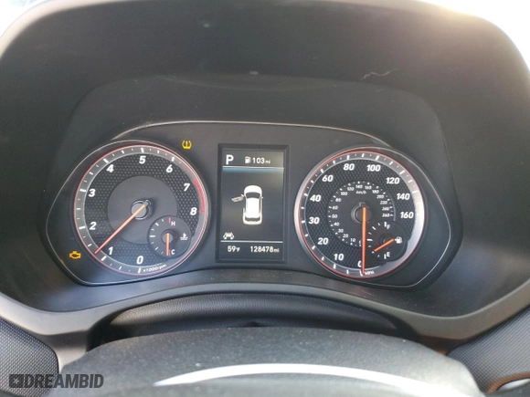 2020 Hyundai Veloster Turbo with VIN KMHTH6AB6LU024403, listed as a Copart auction lot 46069075 with 128,478 mi miles and Salvage Title. Bid and sale history available at carsss.com. Image 9.