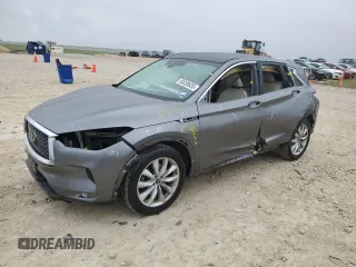 2019 Infiniti QX50 LUXE with VIN 3PCAJ5M36KF108856, listed as a Copart auction lot 50339835 with 115,868 mi miles and Salvage Title. Bid and sale history available at carsss.com. Image 1.