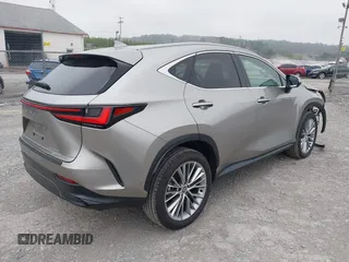 2025 Lexus NX 350 Luxury with VIN 2T2HGCEZ0SC062106, listed as a IAAI auction lot 42604940 with 3,775 mi miles and . Bid and sale history available at DreamBid. Image 4.