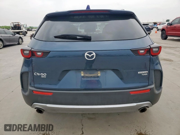 2023 Mazda CX-50 2.5 Turbo with VIN 7MMVABXY4PN148160, listed as a Copart auction lot 51306595 with 36,622 mi miles and Salvage title. Bid and sale history available at DreamBid. Image 6.