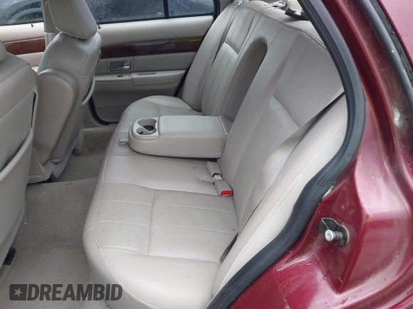 2008 Mercury Grand Marquis LS with VIN 2MEFM75V98X633328, listed as a IAAI auction lot 42084872 with 75,473 mi miles and . Bid and sale history available at DreamBid. Image 8.