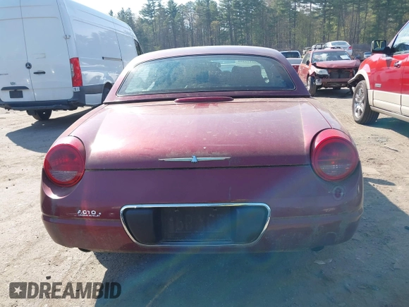 2004 Ford Thunderbird Deluxe with VIN 1FAHP60A34Y110824, listed as a IAAI auction lot 42155374 with 77,042 mi miles. Bid and sale history available at carsss.com. Image 16.