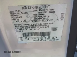 2006 Mercury Mariner Luxury с VIN 4M2CU57106DJ03167, выставлен на аукционе IAAI как лот 42600111 с пробегом 273 239 миль миль и . История ставок и продаж доступна на DreamBid. Изображение 9.
