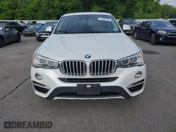 2016 BMW X4 xDrive28i with VIN 5UXXW3C51G0R21707, listed as a Copart auction lot 54000104 with 116,360 mi miles and Salvage Title. Bid and sale history available at carsss.com. Image 5.