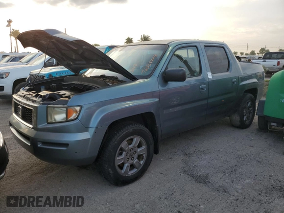 2007 Honda Ridgeline RTX with VIN 2HJYK16327H547986, listed as a Copart auction lot 76368824 with 0 mi miles and Salvage Title. Bid and sale history available at carsss.com. Image 1.