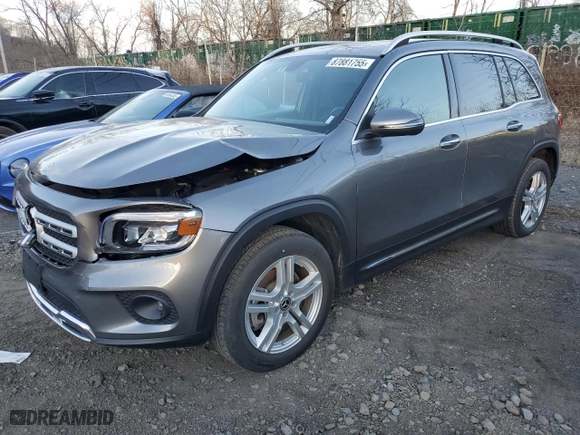 2023 Mercedes-Benz GLB with VIN W1N4M4HB6PW325691, listed as a Copart auction lot 87881755 with 22,797 mi miles and Salvage Title. Bid and sale history available at carsss.com. Image 1.