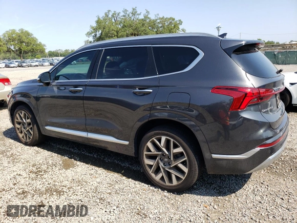 2022 Hyundai Santa Fe Calligraphy with VIN 5NMS54AL0NH381852, listed as a Copart auction lot 53951614 with 36,304 mi miles and Salvage Title. Bid and sale history available at carsss.com. Image 2.