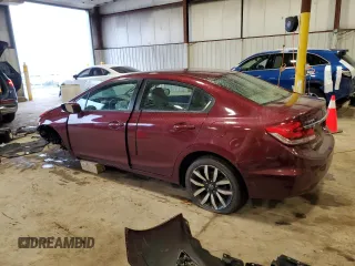 2015 Honda Civic EX-L with VIN 2HGFB2F93FH501458, listed as a Copart auction lot 52144305 with Not Provided miles and Salvage Title. Bid and sale history available at carsss.com. Image 2.