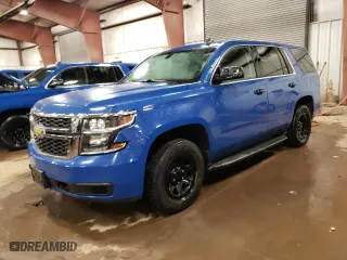 2017 Chevrolet Tahoe Commercial with VIN 1GNSKDECXHR349713, listed as a Copart auction lot 44195605 with 120,716 mi miles and Clean Title. Bid and sale history available at carsss.com. Image 1.