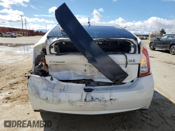 2013 Toyota Prius One with VIN JTDKN3DU1D0340773, listed as a Copart auction lot 47654655 with 132,726 mi miles and Salvage Title. Bid and sale history available at DreamBid. Image 6.
