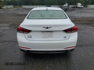2018 Genesis G80 3.8L with VIN KMHGN4JE0JU240981, listed as a Copart auction lot 72947044 with 43,870 mi miles and Salvage Title. Bid and sale history available at carsss.com. Image 6.