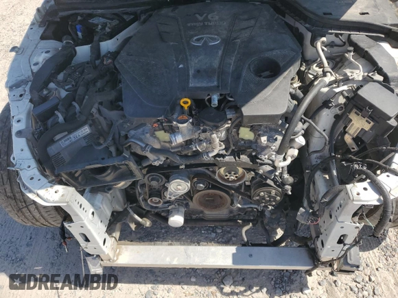 2020 Infiniti Q60 Red Sport 400 with VIN JN1FV7EL4LM460320, listed as a Copart auction lot 74035514 with 57,431 mi miles and Salvage title. Bid and sale history available at DreamBid. Image 11.
