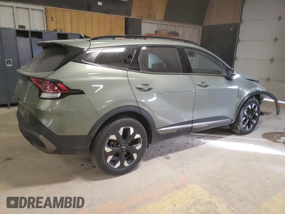 2023 Kia Sportage X-Line with VIN 5XYK6CAF8PG122962, listed as a Copart auction lot 41755355 with 47,640 mi miles and Salvage Title. Bid and sale history available at carsss.com. Image 3.